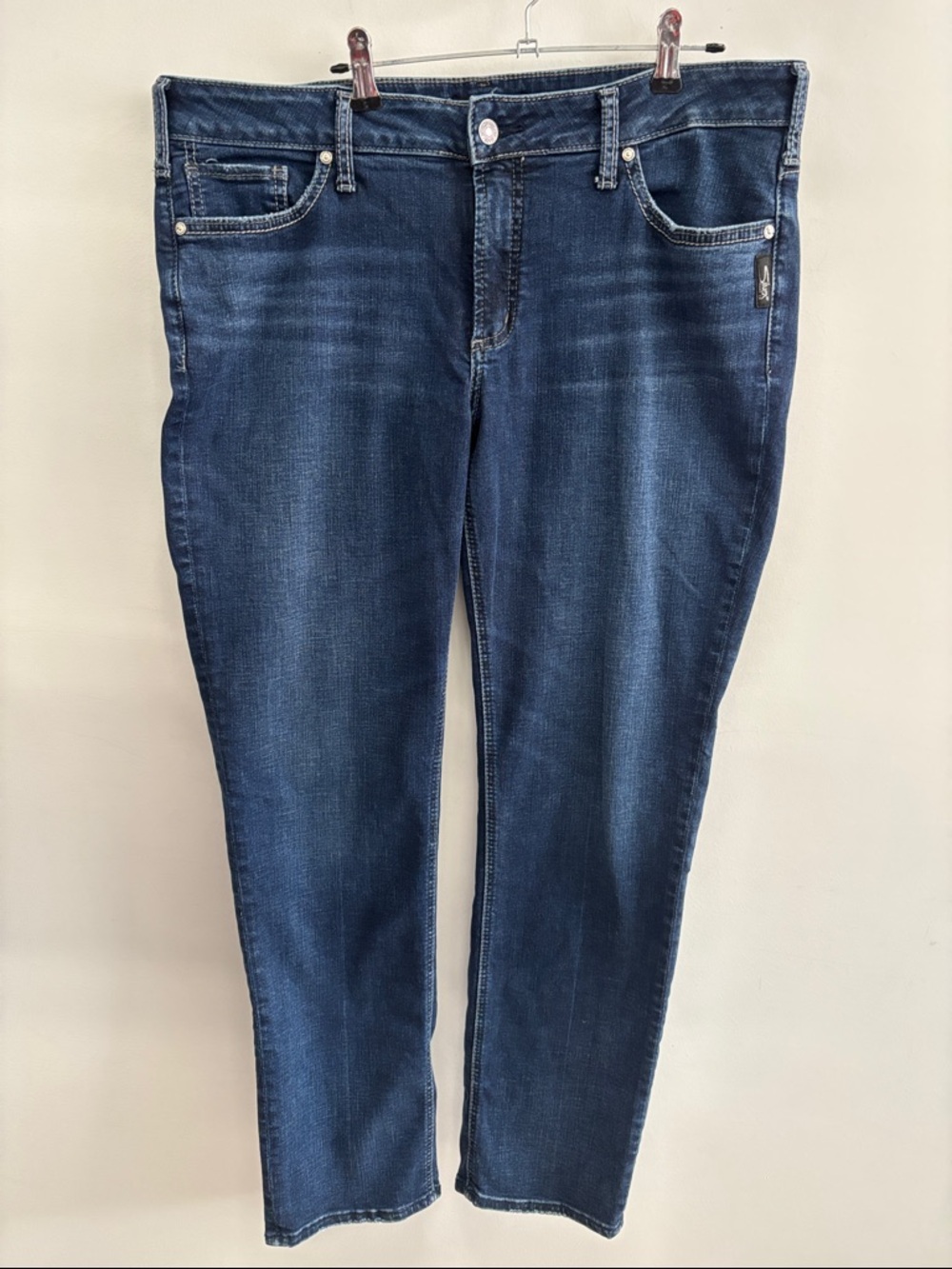 Silver Jeans Women's Dark Blue Skinny Stretch Jeans